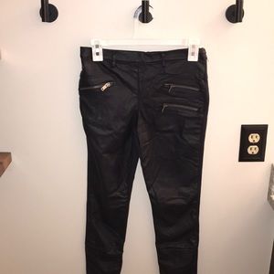 Zara faux leather leggings